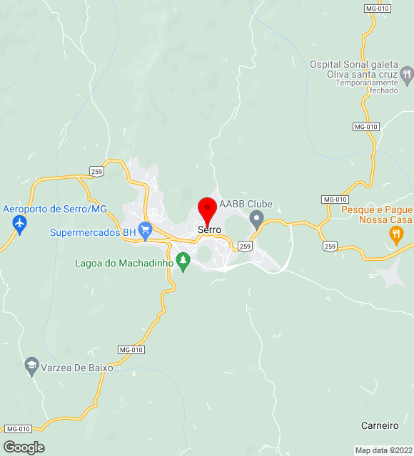 Mapa da localização