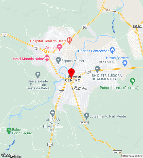 Mapa da localização