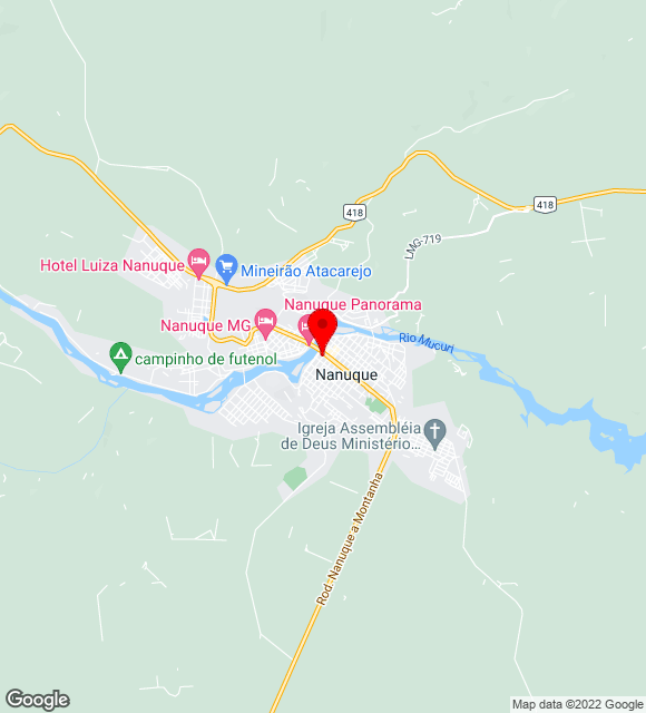 Mapa da localização