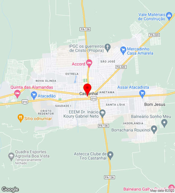 Mapa da localização