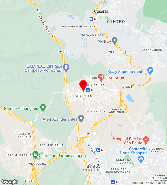 Mapa da localização