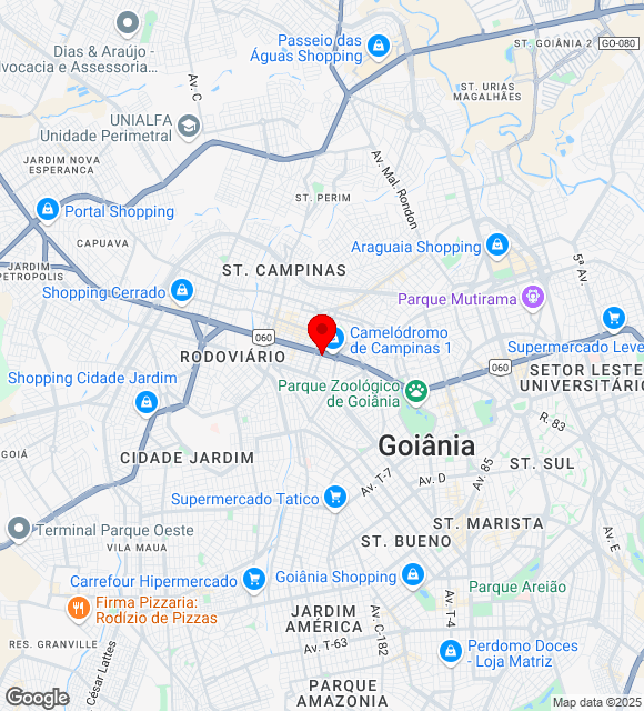 Mapa da localização