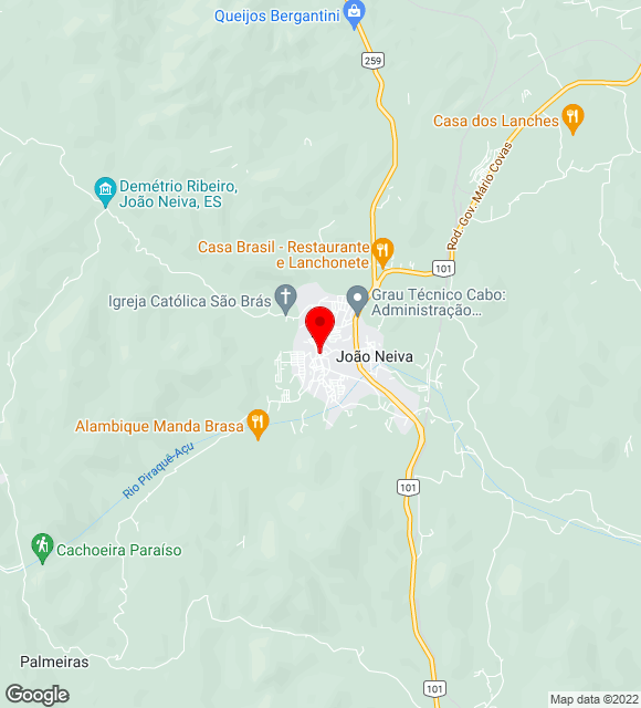 Mapa da localização