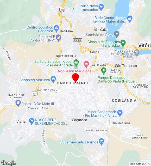 Mapa da localização