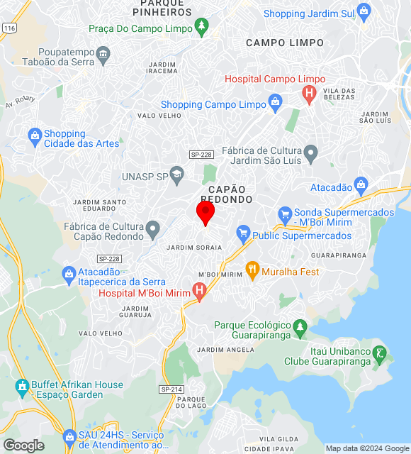 Mapa da localização