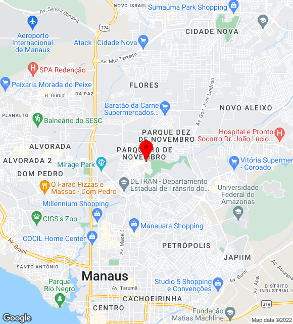 Mapa da localização