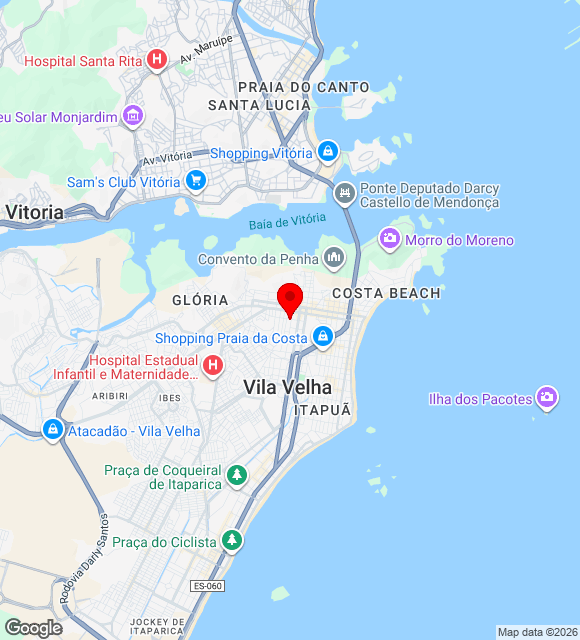 Mapa da localização