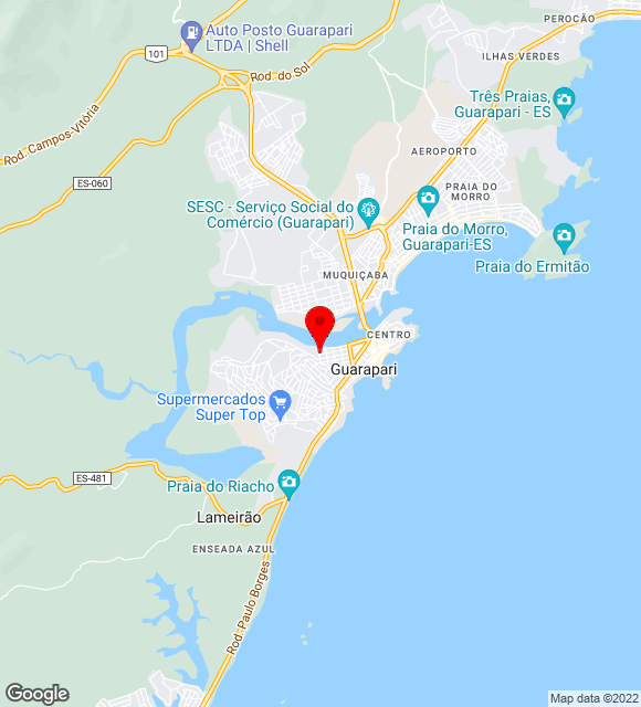 Mapa da localização