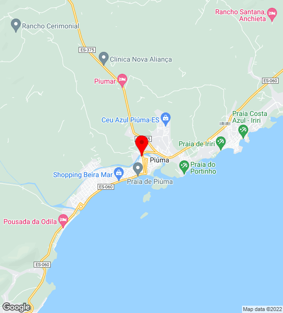 Mapa da localização