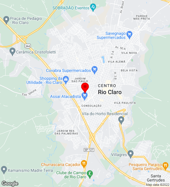 Mapa da localização