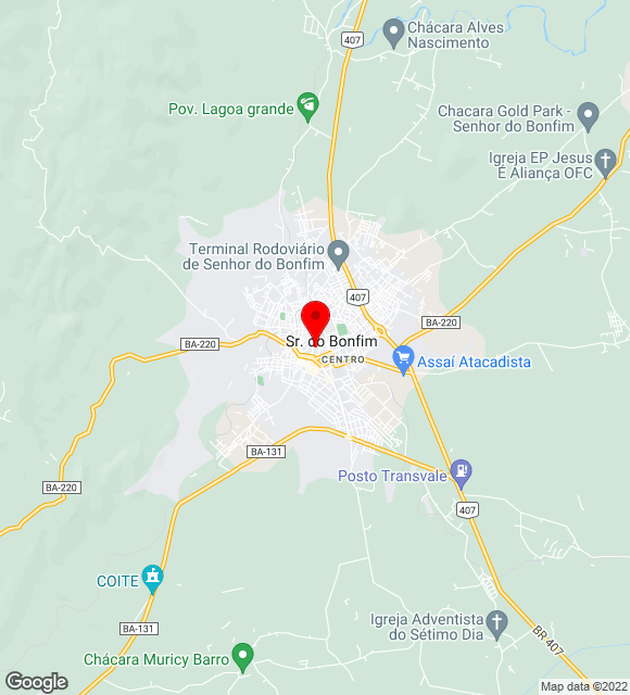 Mapa da localização