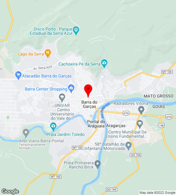 Mapa da localização