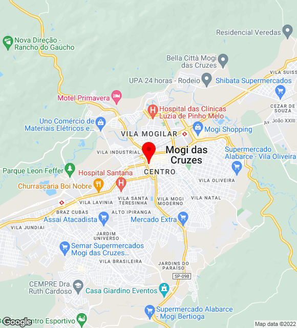 Mapa da localização