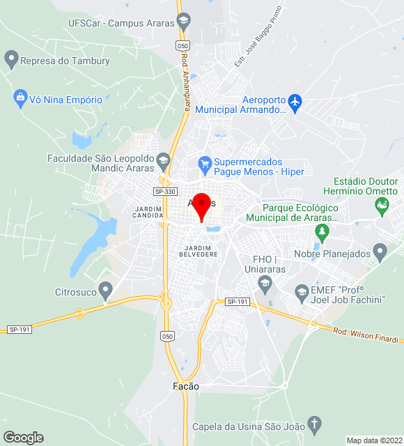 Mapa da localização