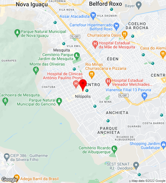 Mapa da localização