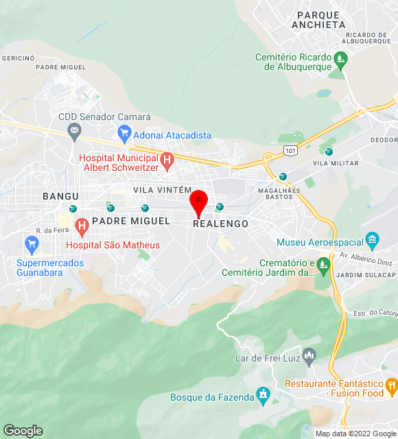 Mapa da localização