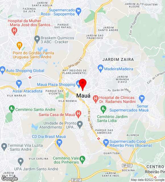Mapa da localização
