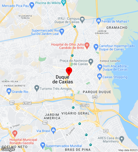 Mapa da localização