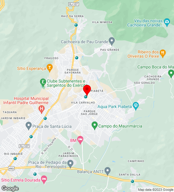 Mapa da localização