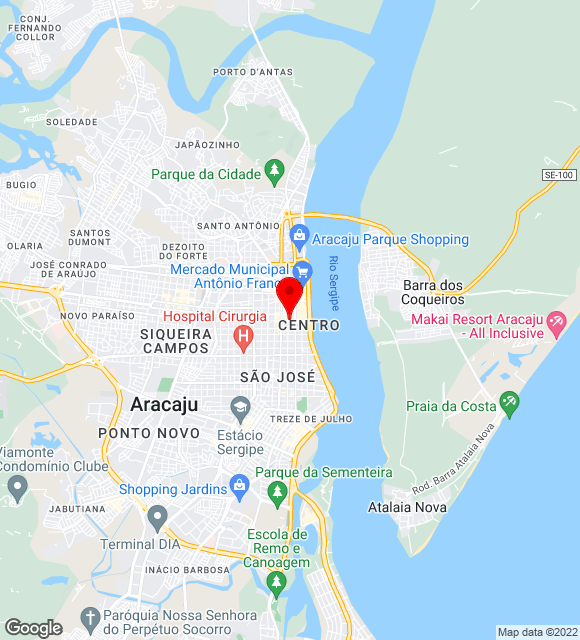 Mapa da localização