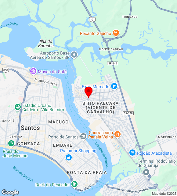 Mapa da localização