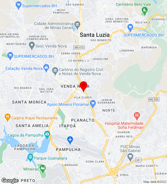 Mapa da localização