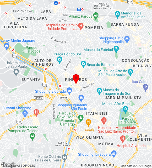 Mapa da localização