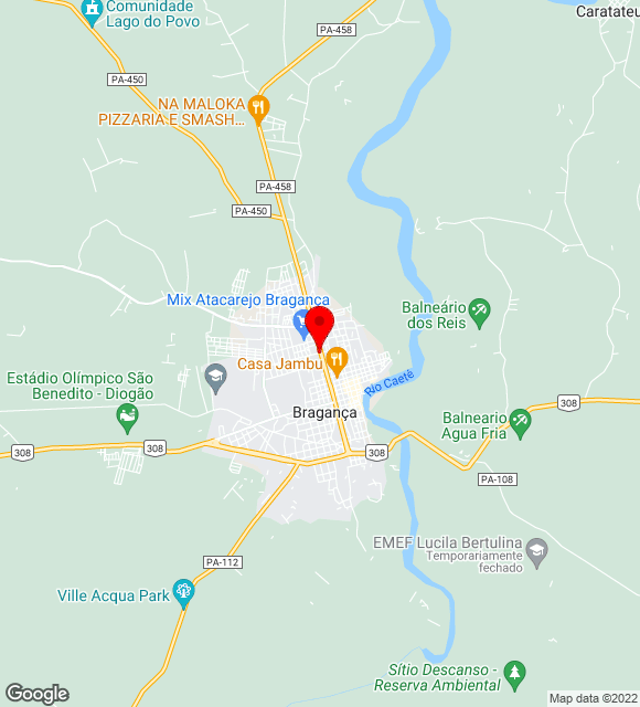 Mapa da localização