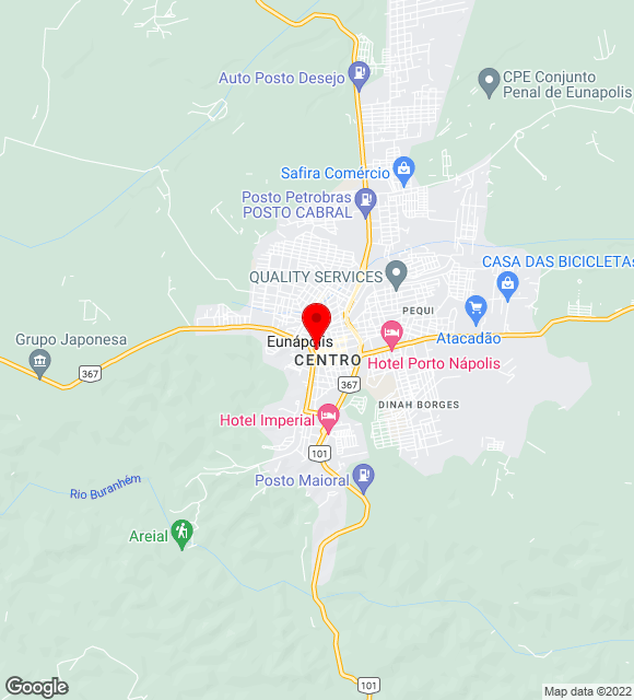 Mapa da localização