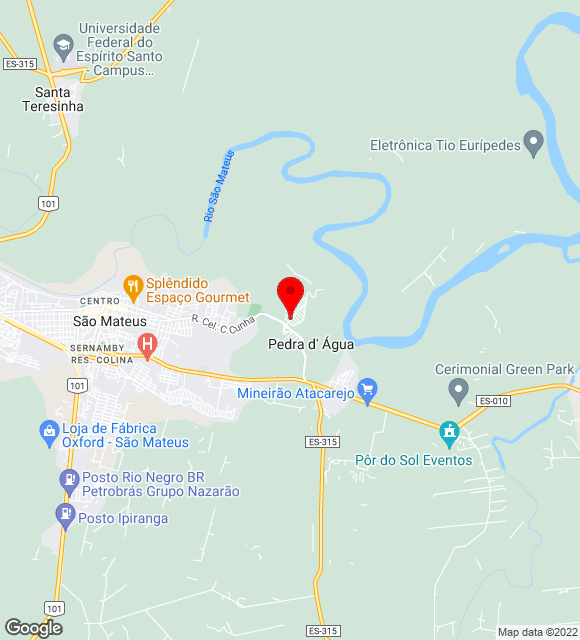 Mapa da localização