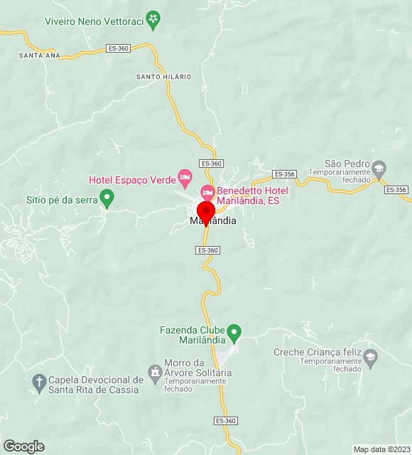 Mapa da localização