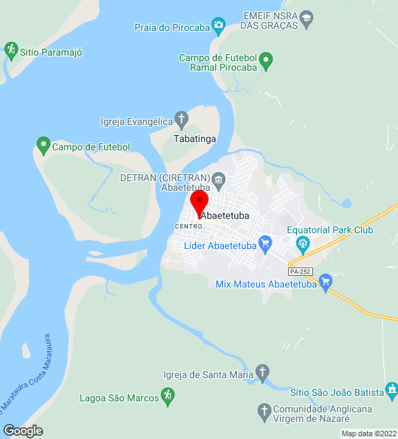 Mapa da localização