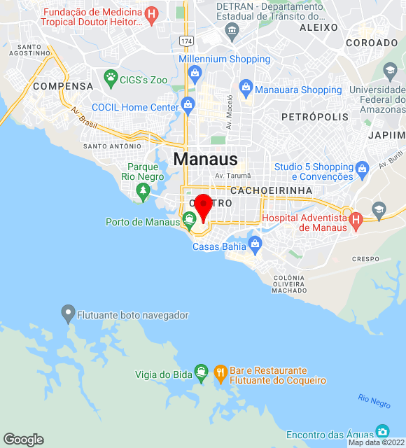 Mapa da localização