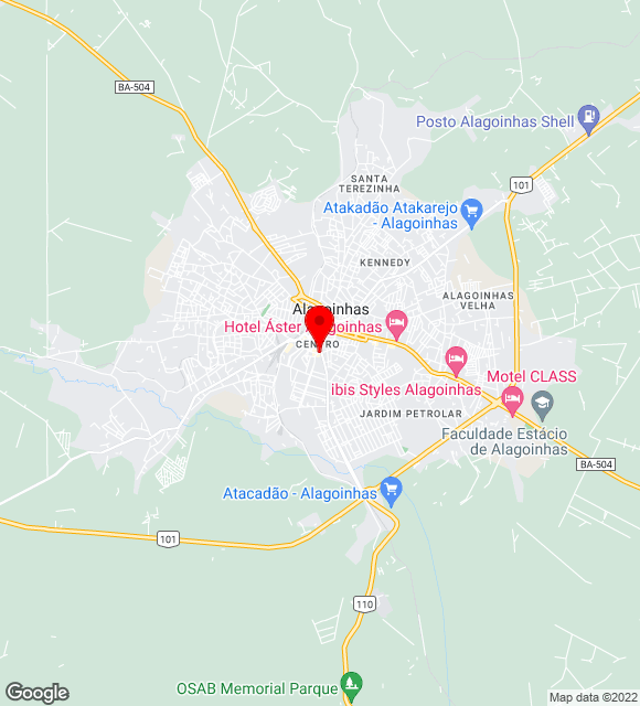 Mapa da localização