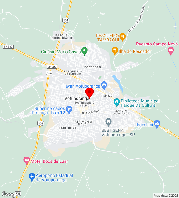 Mapa da localização