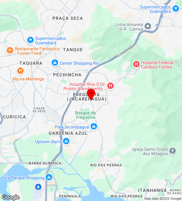 Mapa da localização