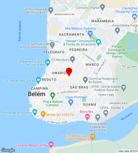 Mapa da localização
