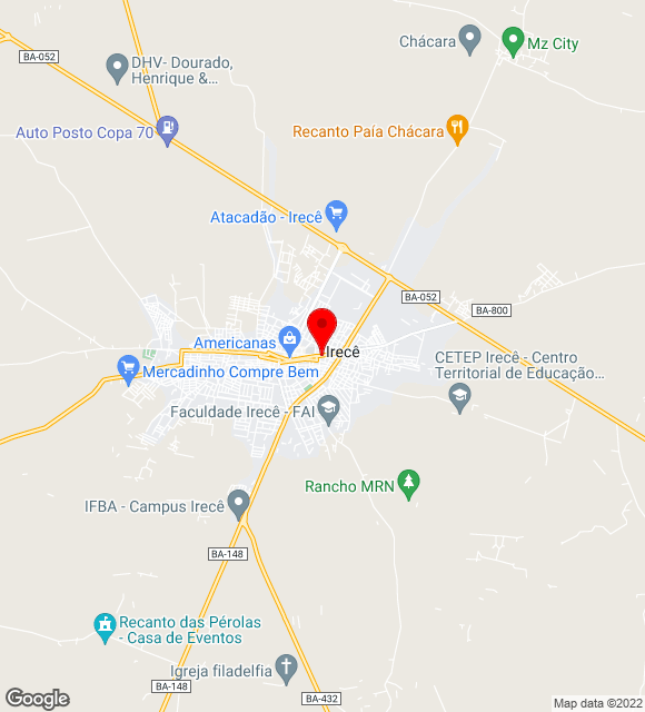 Mapa da localização