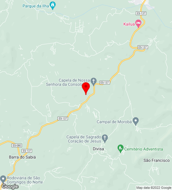 Mapa da localização