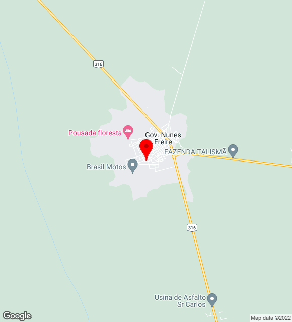 Mapa da localização