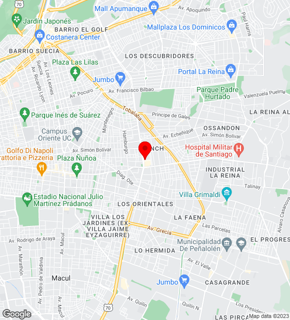 Mapa da localização