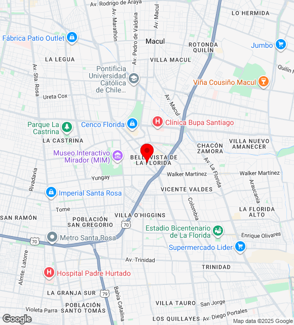 Mapa da localização
