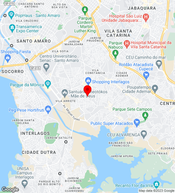 Mapa da localização