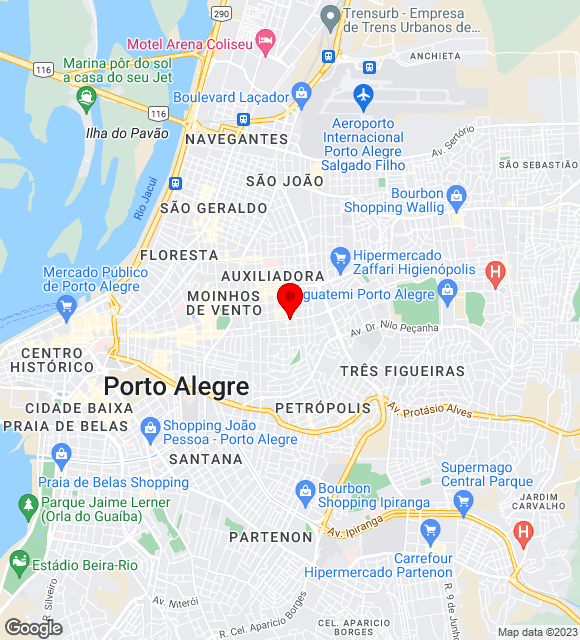 Mapa da localização