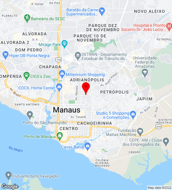 Mapa da localização