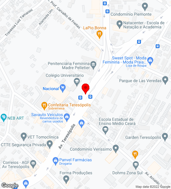 Mapa da localização