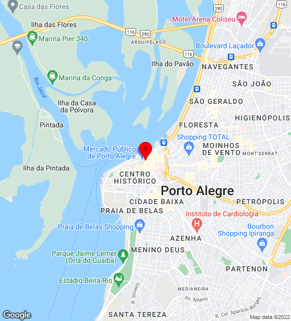 Mapa da localização