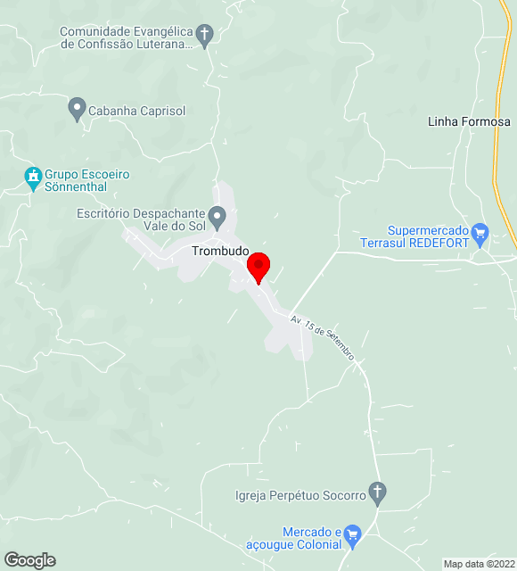 Mapa da localização