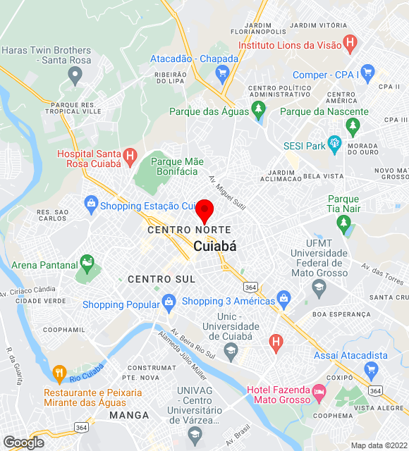 Mapa da localização