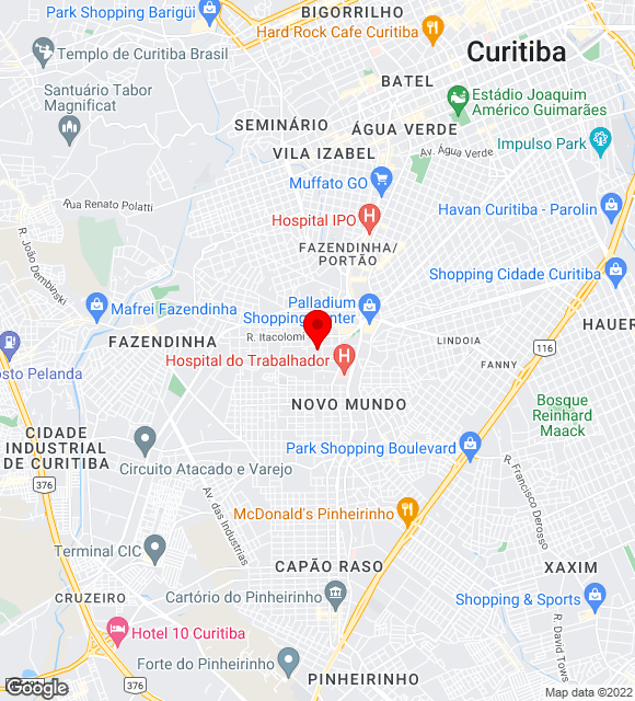 Mapa da localização